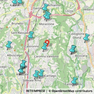 Mappa Via Piave, 21040 Caronno Varesino VA, Italia (3.04167)