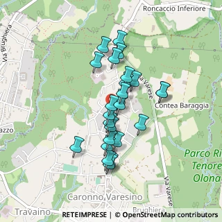 Mappa Via Piave, 21040 Caronno Varesino VA, Italia (0.36)