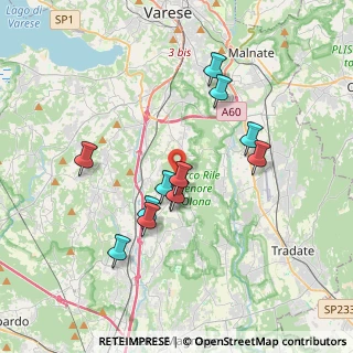 Mappa Via Piave, 21040 Caronno Varesino VA, Italia (3.16833)