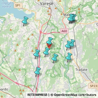 Mappa Via Piave, 21040 Caronno Varesino VA, Italia (3.90333)