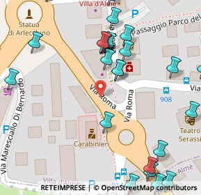 Mappa Via Roma, 24018 Villa d'Almè BG, Italia (0.08333)