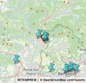 Mappa Villa D'almè, 24018 Villa d'Almè BG, Italia (4.59818)