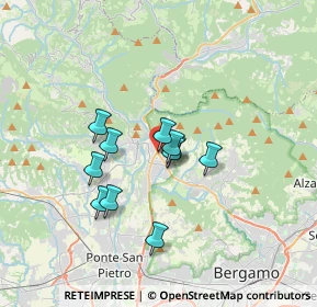 Mappa Villa D'almè, 24018 Villa d'Almè BG, Italia (2.56)