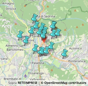 Mappa Villa D'almè, 24018 Villa d'Almè BG, Italia (1.195)