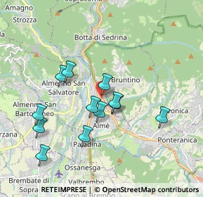 Mappa SS 470, 24018 Villa d'Almè BG, Italia (1.68667)