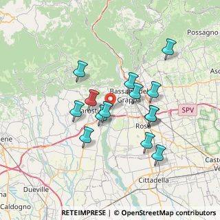 Mappa Via G. Apollonio, 36061 Bassano del Grappa VI, Italia (6.21)