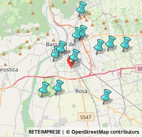 Mappa Via Carpellina, 36061 Bassano del Grappa VI, Italia (3.54917)