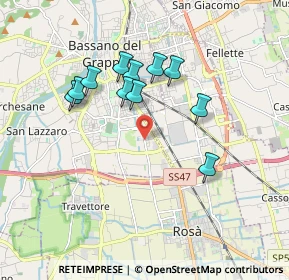 Mappa Via Carpellina, 36061 Bassano del Grappa VI, Italia (1.59273)