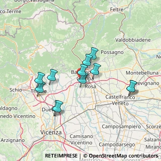 Mappa Via delle Rivette, 36061 Bassano del Grappa VI, Italia (12.83417)