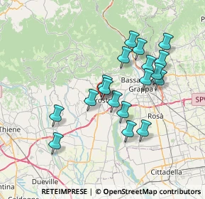 Mappa Via Brigata Sassari, 36063 Marostica VI, Italia (6.49167)