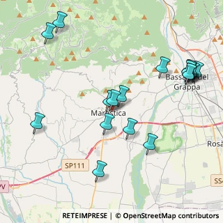 Mappa Via Divisione Pusteria, 36063 Marostica VI, Italia (4.64611)
