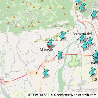 Mappa Via Divisione Pusteria, 36063 Marostica VI, Italia (6.33643)