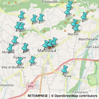 Mappa Via Brigata Sassari, 36063 Marostica VI, Italia (2.518)