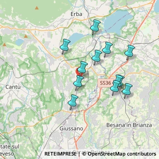 Mappa Via al Gigante, 22044 Inverigo CO, Italia (3.46833)
