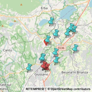Mappa Via al Gigante, 22044 Inverigo CO, Italia (3.97688)