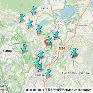 Mappa Via al Gigante, 22044 Inverigo CO, Italia (4.24692)