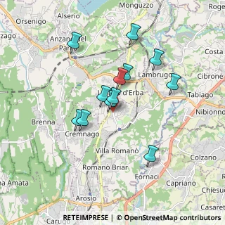 Mappa Via al Gigante, 22044 Inverigo CO, Italia (1.4975)