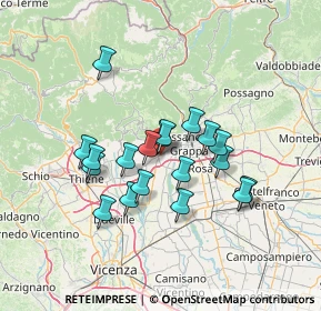 Mappa Piazza degli Alpini, 36063 Marostica VI, Italia (11.30474)