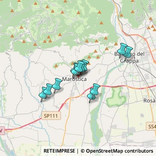 Mappa Via Divisione Julia, 36063 Marostica VI, Italia (2.53833)