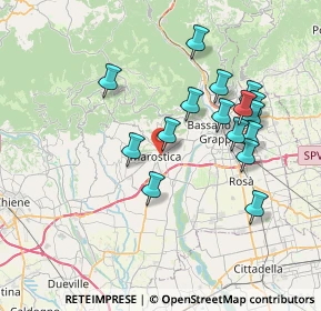 Mappa Piazza degli Alpini, 36063 Marostica VI, Italia (6.95688)