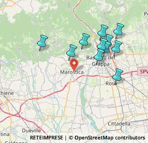 Mappa Via Divisione Julia, 36063 Marostica VI, Italia (7.13909)