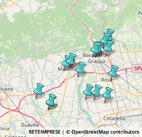 Mappa Piazza degli Alpini, 36063 Marostica VI, Italia (7.0975)
