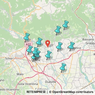 Mappa Via Andrea Palladio, 36030 Lugo di Vicenza VI, Italia (6.62615)