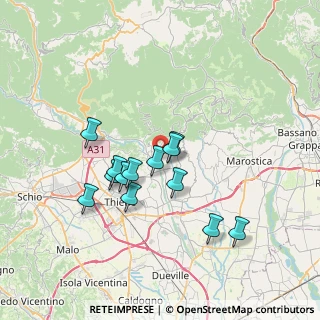 Mappa Via Andrea Palladio, 36030 Lugo di Vicenza VI, Italia (6.05769)