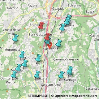 Mappa Via Guglielmo Marconi, 21040 Castronno VA, Italia (2.23895)