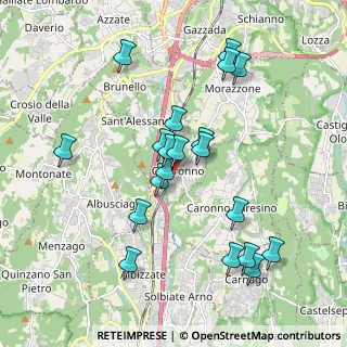 Mappa Via Guglielmo Marconi, 21040 Castronno VA, Italia (1.847)