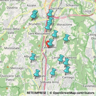 Mappa Via Guglielmo Marconi, 21040 Castronno VA, Italia (2.03857)