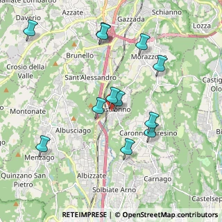 Mappa Via Guglielmo Marconi, 21040 Castronno VA, Italia (1.965)
