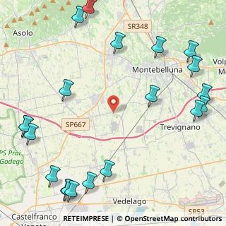 Mappa Via delle Mimose, 31044 Montebelluna TV, Italia (6.311)