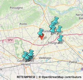 Mappa Via delle Mimose, 31044 Montebelluna TV, Italia (7.01077)