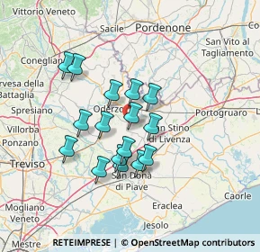 Mappa Via Ponte di Terra, 31040 Gorgo al Monticano TV, Italia (10.82313)