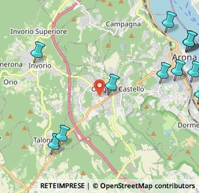 Mappa Via Monte Rosa, 28040 Paruzzaro NO, Italia (3.01167)