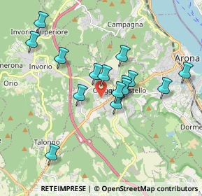 Mappa Via Monte Rosa, 28040 Paruzzaro NO, Italia (1.638)