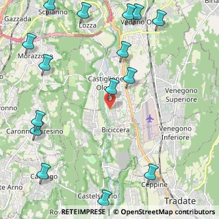 Mappa Via Giovanni Boccaccio, 21043 Castiglione Olona VA, Italia (3.046)