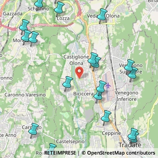 Mappa Via Giovanni Boccaccio, 21043 Castiglione Olona VA, Italia (3.1065)