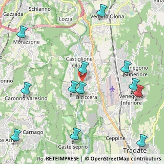 Mappa Via Giovanni Boccaccio, 21043 Castiglione Olona VA, Italia (2.74667)