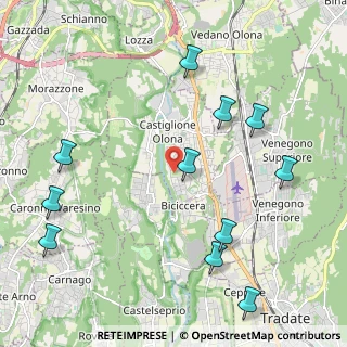 Mappa Via Giovanni Boccaccio, 21043 Castiglione Olona VA, Italia (2.52545)