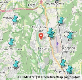 Mappa Via Giovanni Boccaccio, 21043 Castiglione Olona VA, Italia (2.85182)