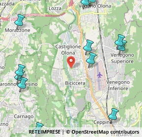 Mappa Via Giovanni Boccaccio, 21043 Castiglione Olona VA, Italia (2.90833)