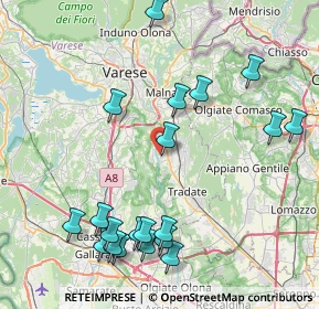 Mappa Via Giovanni Boccaccio, 21043 Castiglione Olona VA, Italia (9.5325)