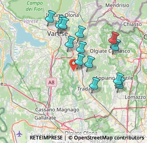 Mappa Via Giovanni Boccaccio, 21043 Castiglione Olona VA, Italia (6.99571)
