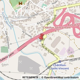 Mappa Via stazione 27, 11024 Châtillon, Aosta (Valle d'Aosta)