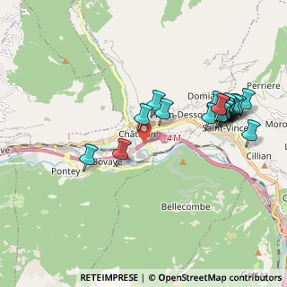 Mappa A5 Torino - Aosta, 11024 Châtillon AO, Italia (2.061)