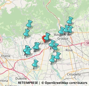 Mappa Via XXIV Maggio, 36063 Marostica VI, Italia (6.30833)