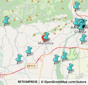 Mappa Via XXIV Maggio, 36063 Marostica VI, Italia (5.9715)