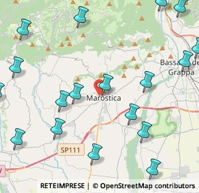 Mappa Via XXIV Maggio, 36063 Marostica VI, Italia (5.9755)